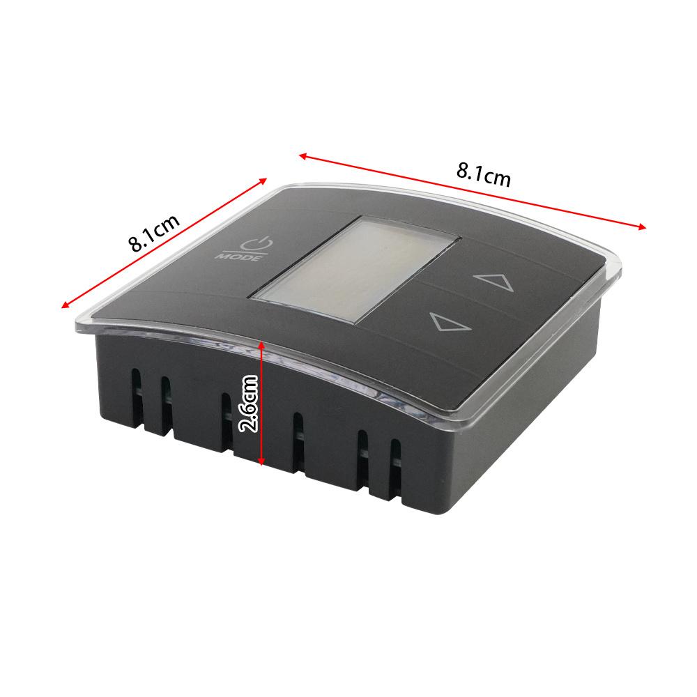 3316250.712 Цифровой светодиодный черный термостат для кондиционеров для автодома/кемпера