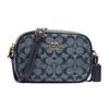 New Jamie Canvas With Leather Camera Bag Shoulder Bag Crossbody Bag Mini Women's Denim Blue CH840-IMDEI