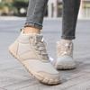 Унисекс Хлопковая обувь Плюшевые Высокие Зимние Ботинки Мужские Женские Теплые Зимние Кроссовки для Хайкинга Нескользящая Повседневная Спортивная обувь