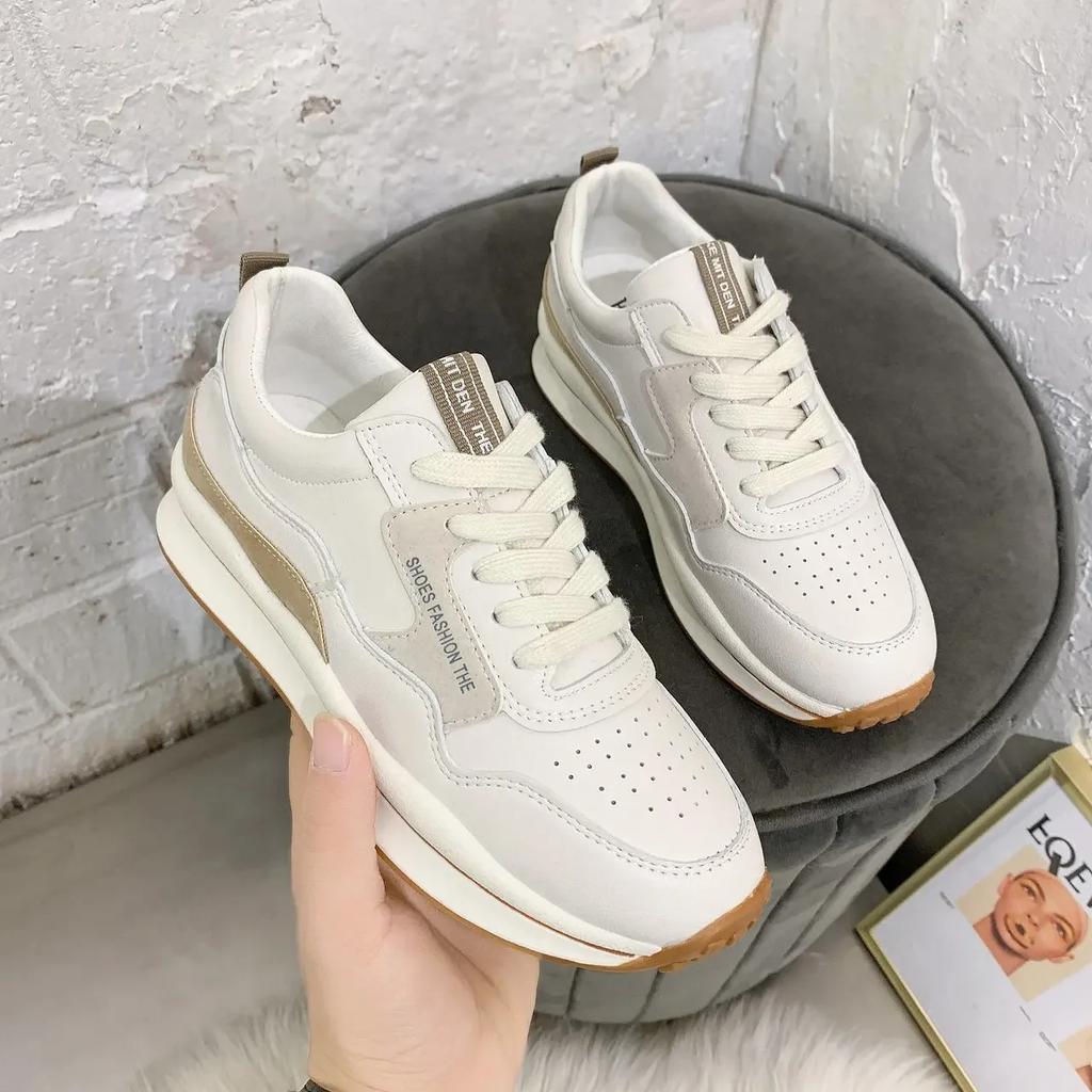 Fashion Brand Design Women's Sports Shoes Classic All-match Round Toe Women's Platform Walking Vulcanized Shoes