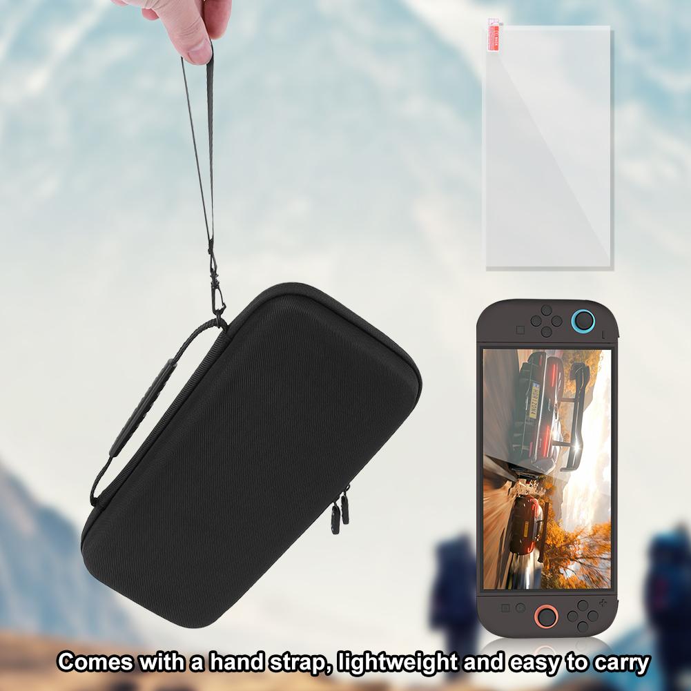 EVA Carrying Case & Screen Protector for Switch 2 Portable Storage Bag Protective Travel Bag for Switch 2 Handheld Game Console