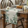 Eucalyptus Pattern Eucalyptus Leaves Table Runner Multi Size Tablecloth Home Decoration