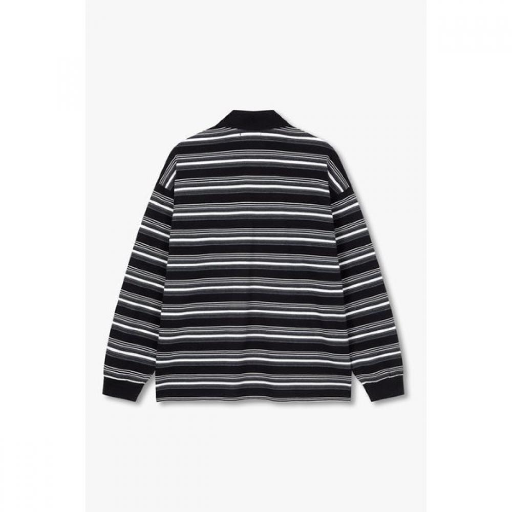 STudio Tomboy STripe Long Sleeve Collar T shirT 9166322874