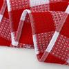 6pcs/set Grid Cotton Tea Towels Soft Breathable Kitchen Dishcloths Quick Dry Polyester Blend Household Supplies Towel Set