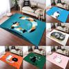 Cute Cat Carpet Living Room Children's Crawling Mat Doormat  Living Room Area Rug Games Area Washroom Floor Mat Kawaii Yoga Rug