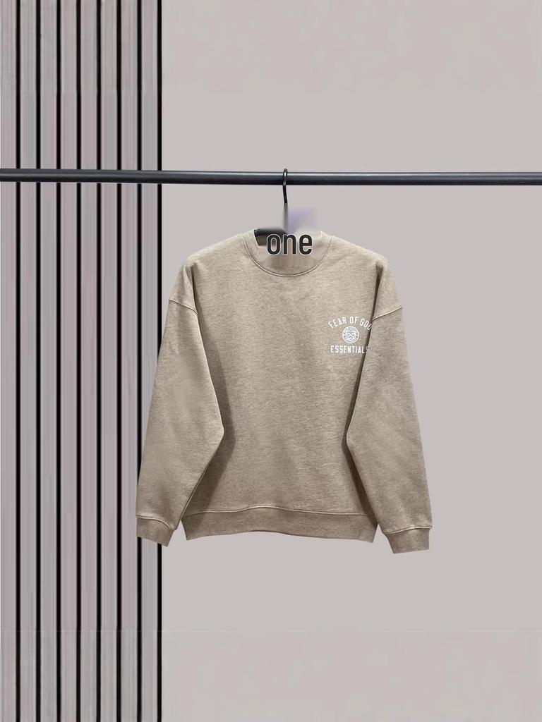 FOG Men's Round Neck Sweatshirt: 25 Styles, Double-Stitched, New Logo, Youthful, Loose Casual Pullover