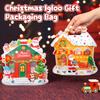 Рождественский Иглу Подарочный Упаковочный Пакет Праздничный Подарочный Пакет Упаковка для Конфет и Печенья на Рождество Ручной Подарочный Пакет для Детей