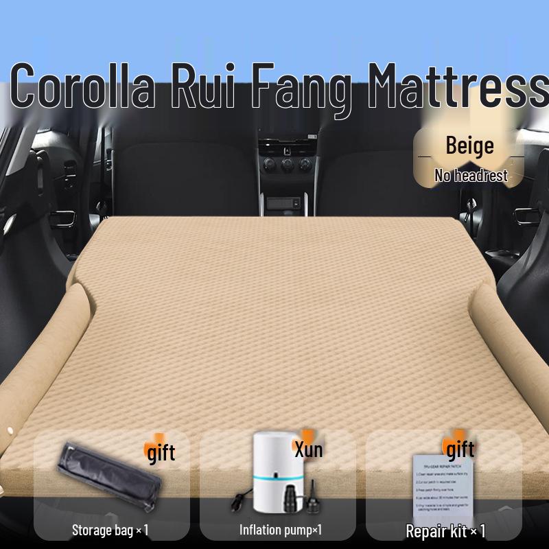 Toyota Corolla Rear Seat Inflatable Mattress for Trunk and Car Bed Sleeping