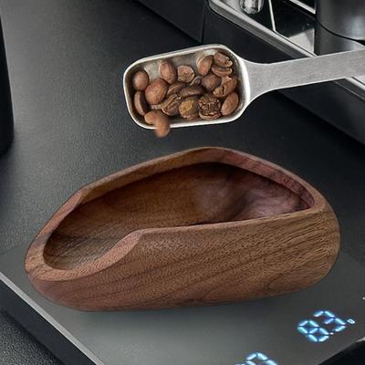 Yousheng Coffee Dosing Cup Set Antistatic Wooden Beam Scales with Measuring Spoon Coffee Bean Tool for Espresso Tea