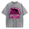 Cotton Woman Washed T-Shirts Statue Of Liberty Dynasty Print Tops Comfortable Crewneck Oversized Tees Vintage Female Clothes