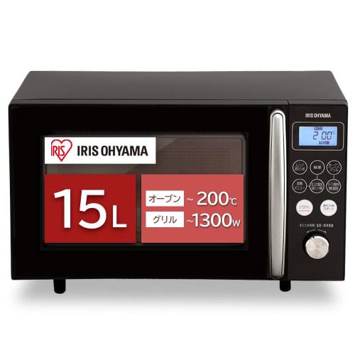 IRIS OHYAMA Microwave Oven 15L Turntable Hertz Free Nationwide Compatible Range ~ 600W Oven ~ 200 Grill ~ 1300W Fermentation Function 8 Automatic Menu