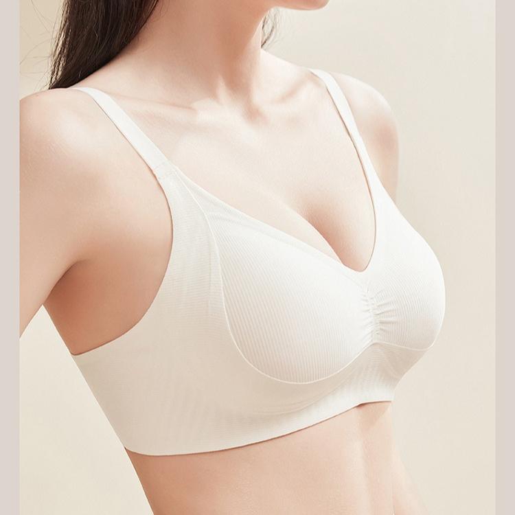 Бесшовное нижнее белье Женский поддерживающий и приподнимающий бюстгальтер Съемный аксессуар Грудь Предотвращающий провисание Спортивный бюстгальтер Стабильное и удобное нижнее белье