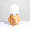 Modern Retro Mini Solid Wood Polyhedron Table Lamps Living Room Bedroom Desk Bedside EU Plug Switch Line E27 Wooden Tafel Lamp