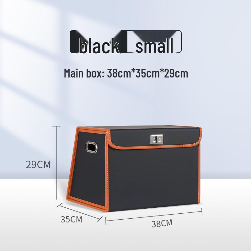 Складной органайзер для багажника автомобиля - Вместительный ящик для хранения с откидной крышкой