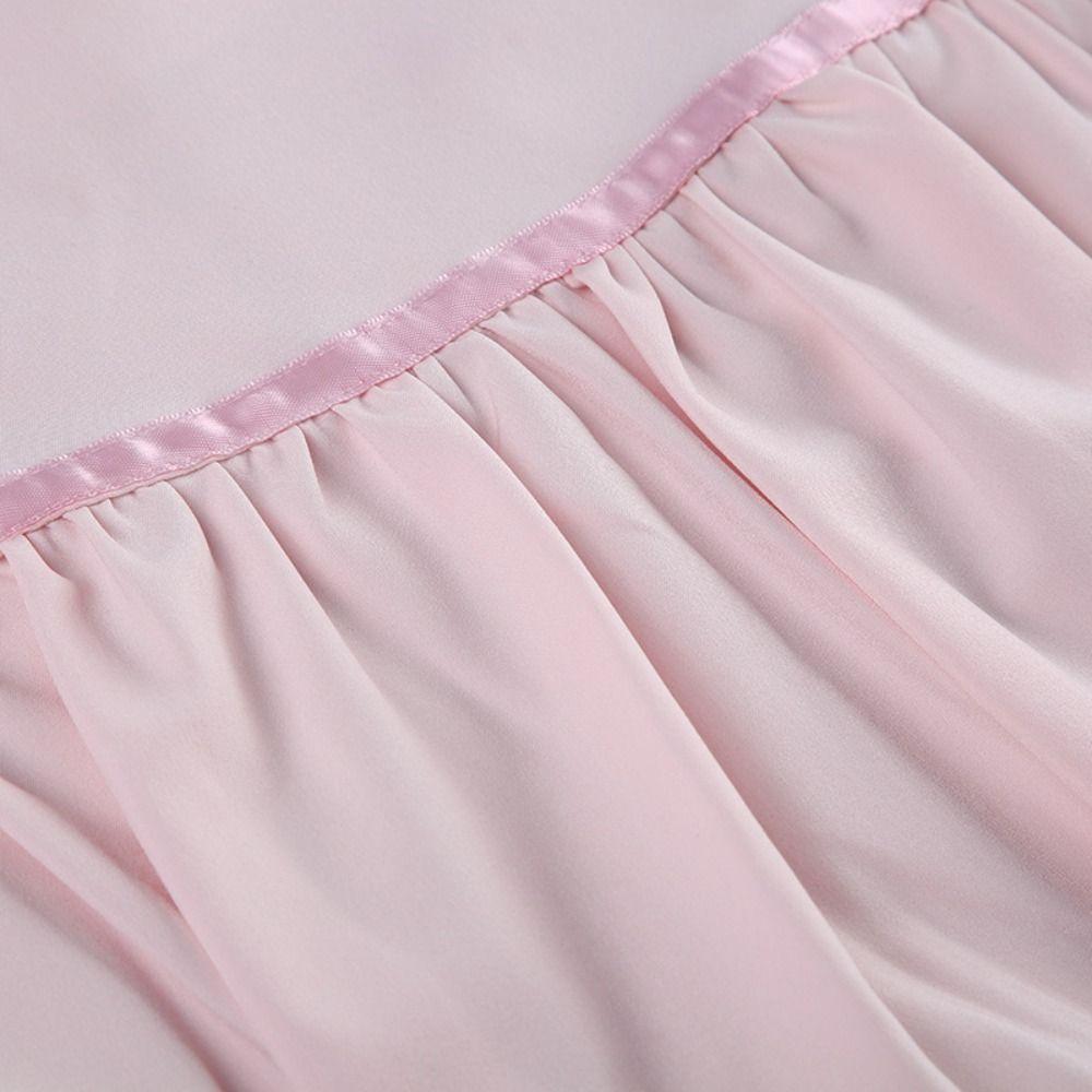 A-line Ultra Short Skirts with Safty Pants Sweet Bowknot Mini Skirt School Girl