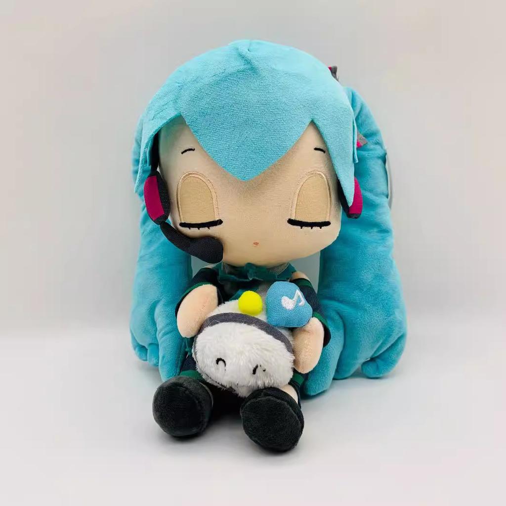 Cartoon 20-30cm Hatsune Miku Plush Doll Toy Anime Peripheral Stuffed Toy Collection Model Ornament Toys Christmas Gifts