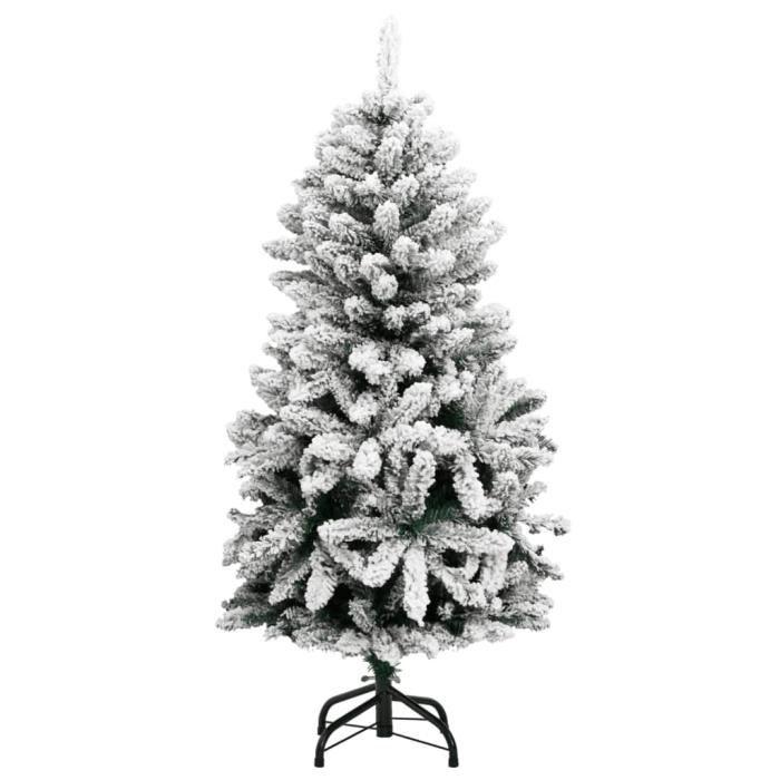 VidaXL Sapin de Noël artificiel à charnières avec neige floquée 150 cm 357792
