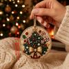 Festive  Painting Kits Handmade Craft DIY Hanging Pendant  Christmas Tree