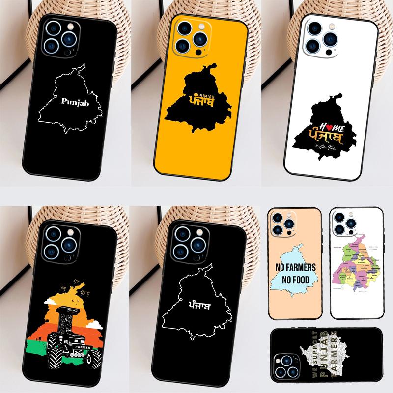 Контур карты Пенджаба Для чехла Honor Magic 8 5 6 7 Pro Для Honor 200 400 70 90 Lite X8c X8b X9a X9b X9c X9d Win RT