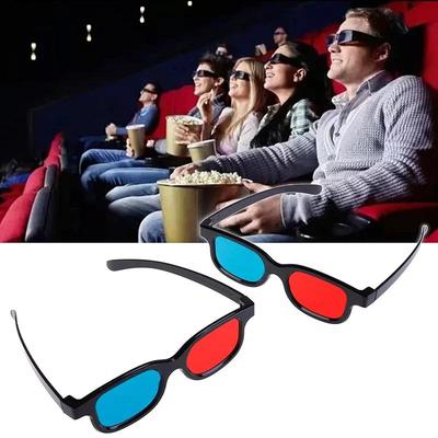 1 шт. ПВХ Красные Синие 3D Очки Универсальная Полная Рамка Для Объемного Анаглифного Фильма Игры
