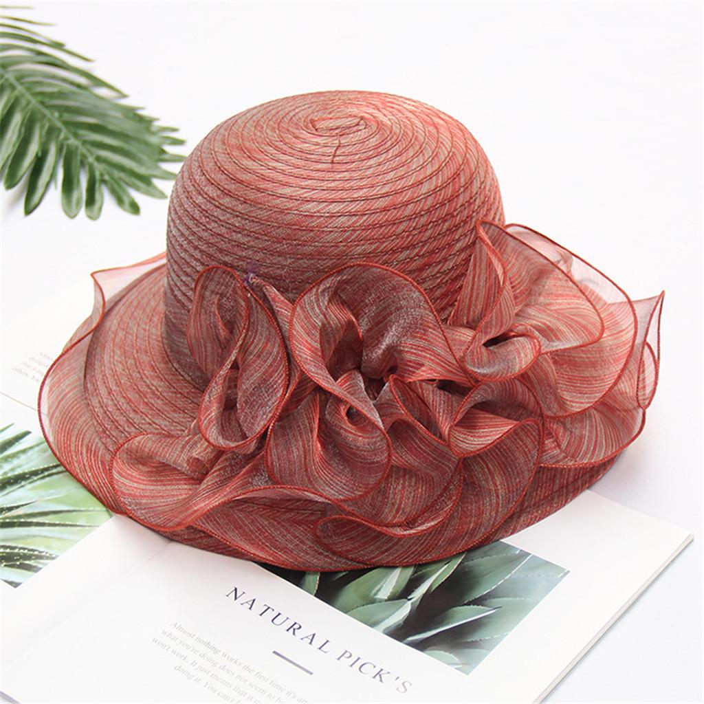 (Projector)Women's Organza Church Fascinator Bridal Tea Party Wedding Hat