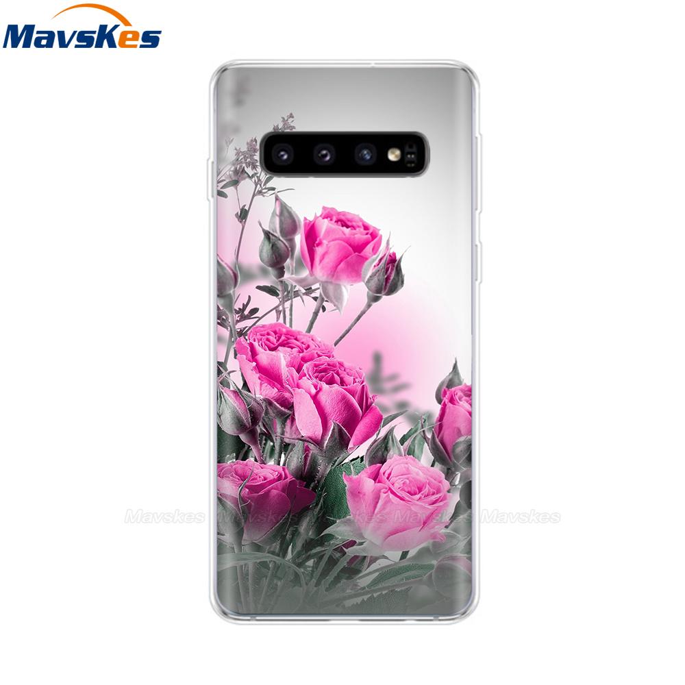 Новейший чехол из ТПУ с принтом для Samsung Galaxy S10 S10 + чехол для телефона Samsung S10 Plus S10e, задняя крышка, бампер Fundas Coque