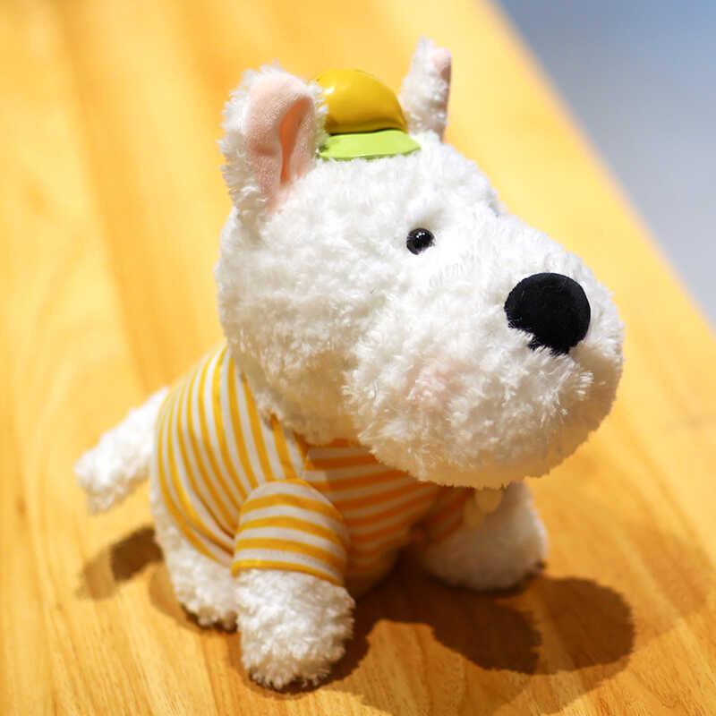 Adorable 8 Inch Highland Terrier Plush Toy Soft Stuffed Dog For Creative Birthday Gifts