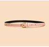 Cow Leather Belt Women's Fashion Trend Luxury Designer Jeans Clothing Accessories Thin Girdle Gothic Pin Buckle Corset