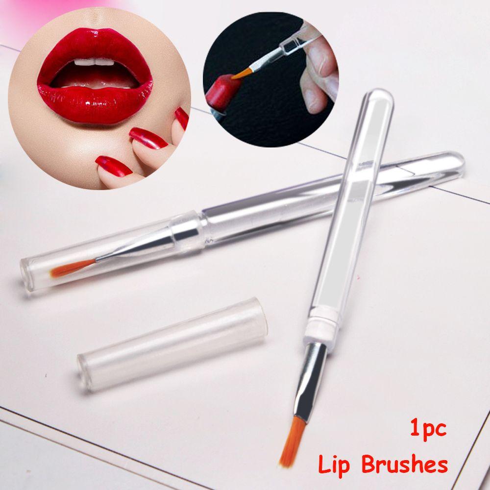 Hot sale Portable Crystal Handle Lipstick  Lip Brushes Applicator Flexible