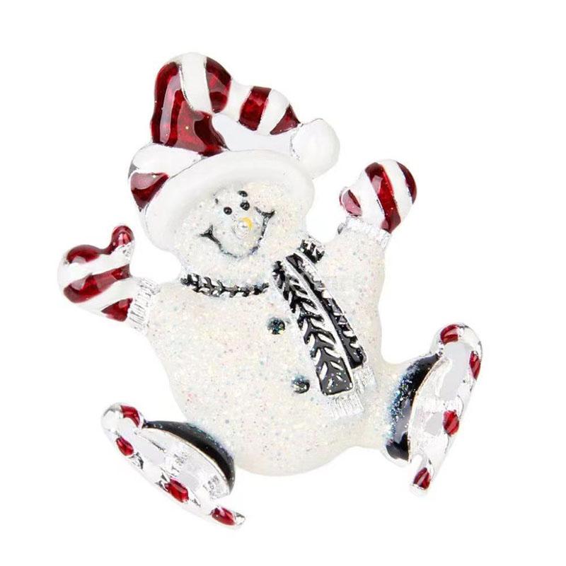 1PC Snowman Christmas Brooch Pin Collar Pin Lapel Pin Fashion Jewelry Christmas Gift