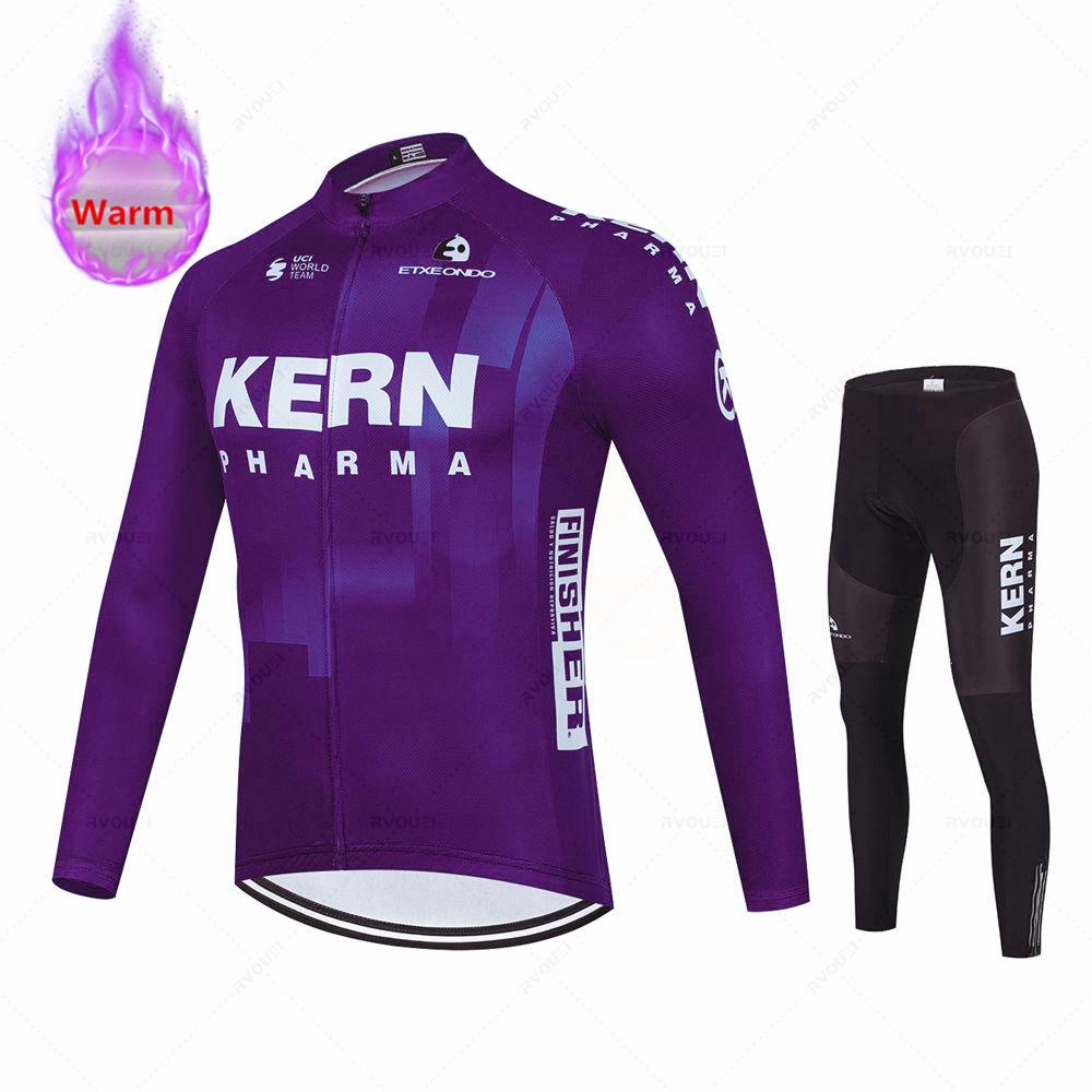 2026 Etxeondo Kern Зимний Термофлисовый Велосипедный Джерси Комплект для Шоссейного Велосипеда Велосипедная Одежда Сохранять Тепло MTB Одежда для Велосипеда Костюм