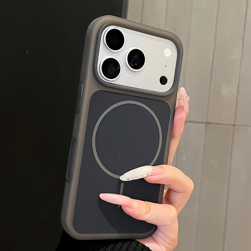 Тонкий магнитный силиконовый защитный чехол для iPhone 17 Pro Max - Дизайн «Мороженое Желе»
