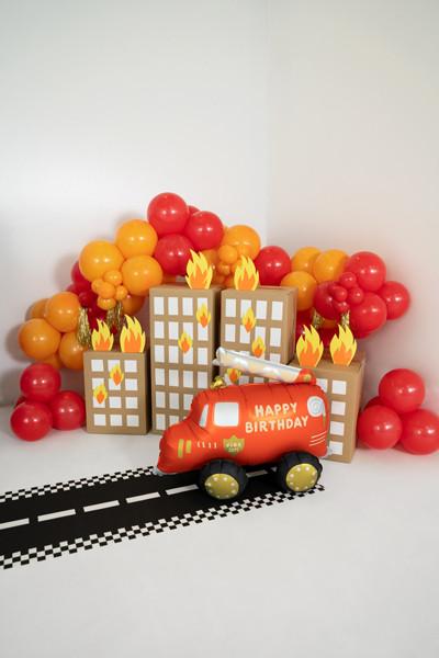 Balon Foliowy Wóz Strażacki, Mix, 67X53 Cm