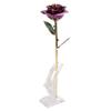 24K Gold Plating Rose Flower Vivid Details Brighter Color Artificial Long Lasting Rose Flower Gift