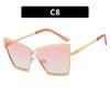 Butterfly X Metal Vintage Big Sunglasses Women Luxury Brand Designer Sun Glasses Popular Outdoor Travel Oversized Eyeglasses UV