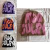 Acrylic Knit Beanie Hat With Embroidered Letters For Streetwear Fashion In Winter Season