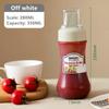 Kitchen Condiment Dispenser Container - 350ML Five Hole Plastic Bottles for Ketchup, Sauce, Honey, Olive Oil