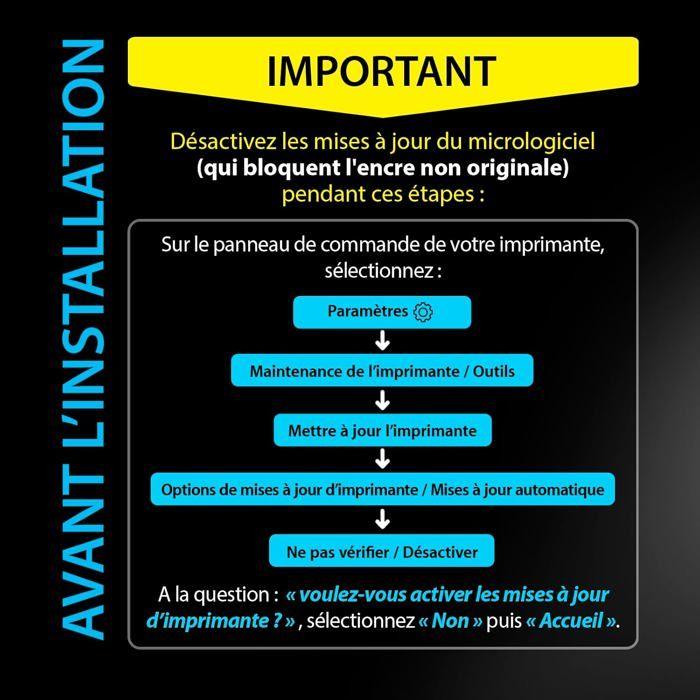Ink Cartridges Compatible with HP 903 XL 903XL 5 Pack (2 Black XL &amp; Cyan Magenta Yellow) with Advanced Chip System for Officejet