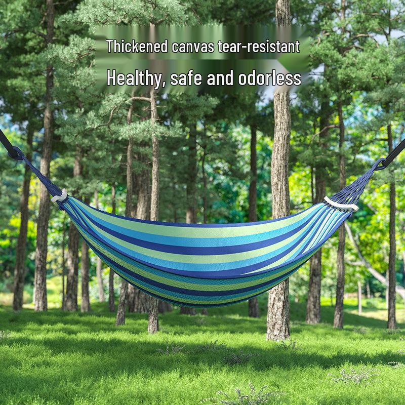 Reinforced Anti-Rollover Outdoor Camping Single Hammock