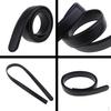 2pcs Ratchet Belt Automatic Dress Waist Strap Slide Waistband Without Buckle 120cm