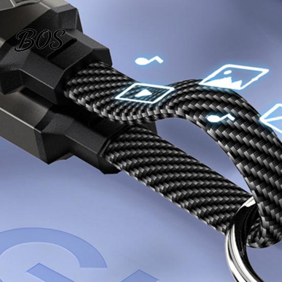 Зарядное устройство USB-A на USB-C 65 Вт 4 в 1, кабель-брелок, быстрая зарядка, кабель для передачи данных, светодиодный дисплей, 8-контактный/Type-C/USB-A/USB-C, портативный брелок