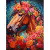 5d DIY Diamond Painting Cross Stitch Animals Horses Flowers Diamond Embroidery Mosaic Full Round Drill Home Decor Arts