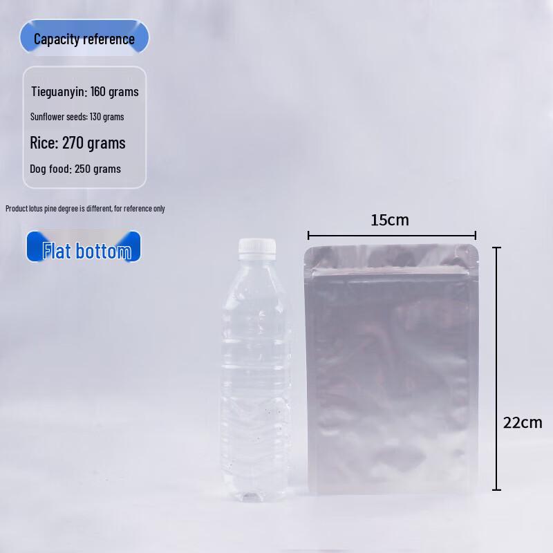 Flat Bottom Aluminum Foil Self-Sealing Food Storage Bags