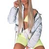 Winter Fashion Reflective Short Keep Warm Women Casual Coat Top Ladies Jackets