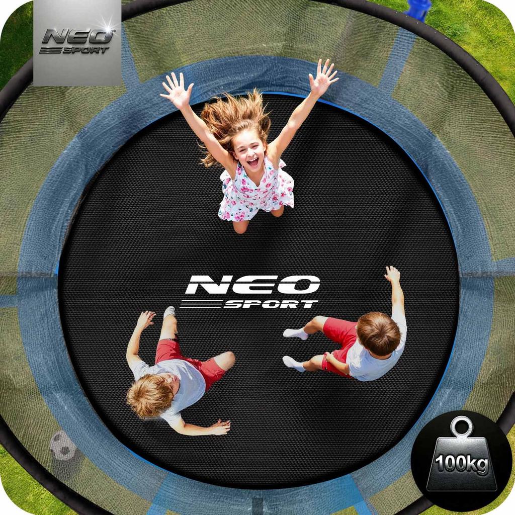 Neo-Sport Garden Trampoline 8Ft/ With Inner Net And Ladder