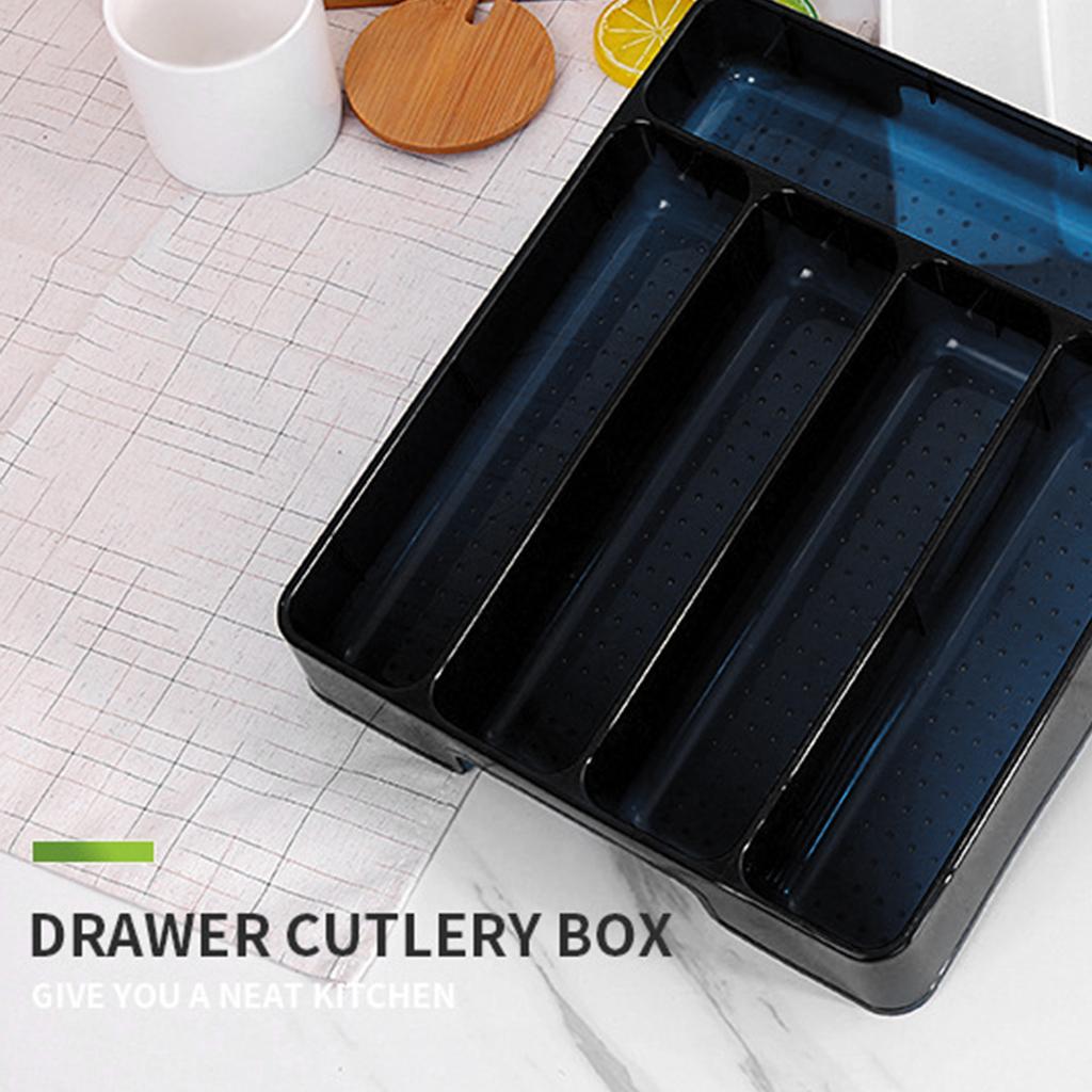 Кухонные принадлежности Ящик Органайзер Лоток Ложки Вилки Столовые приборы Разделение Отделка Стойка Ящик для хранения