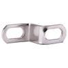 Exhaust Bracket Motorcycle Motorcycle Exhaust Mounting Bracket, Z Shape Muffler Clamp, Stainless Steel Silver