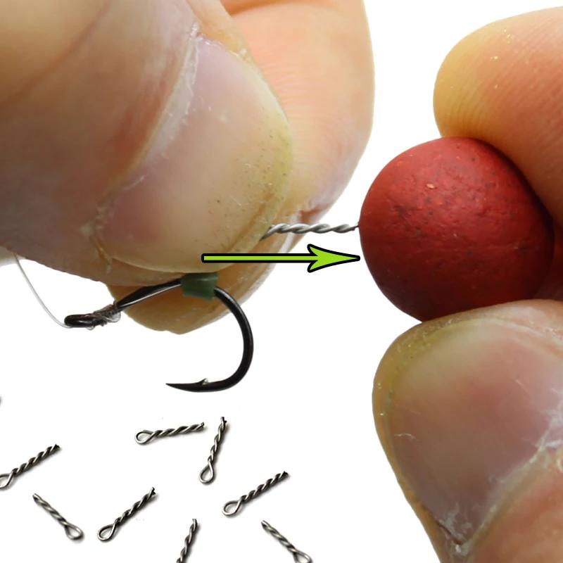 30pcs Feeder Fishing Hook Bait Bayonets Boilies Spike Secure Bait Hanging Peg For Feeder Fishing Tackle Accessories