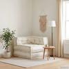 Modular Sofa Element Cream 70x70x54 cm Fabric