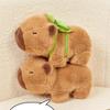 Cute Stuffed Animal Capybara Wristband Plush Doll Playthings Soft Wrist Band Water Dolphin Doll Wrist Snap Ring Plush Entertaining Pop Circle